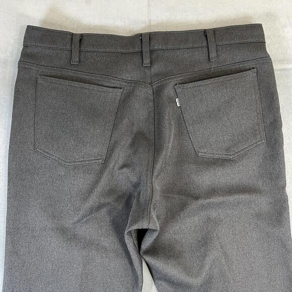 VTG 80s Levis 517 Pants Mens 38x31 Gray Bootcut StaPrest Saddleman Made in USA - Picture 3 of 9
